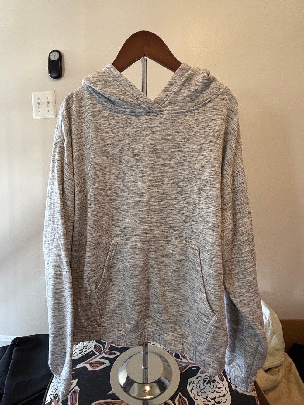 Zella Light Heather Gray Pullover Hoodie